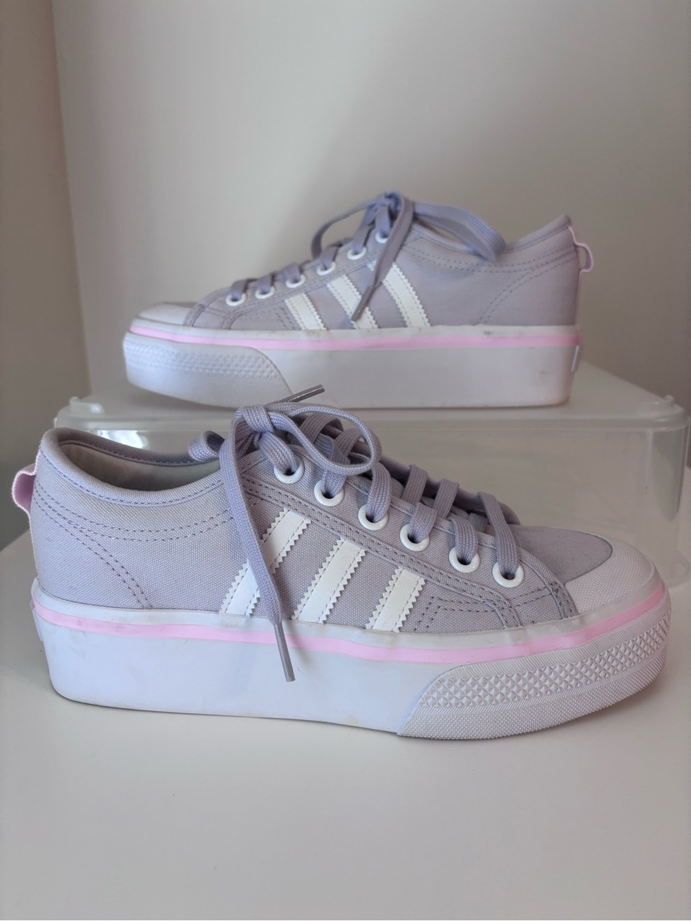 Adidas Lilac Nizza Platform Sneakers Women’s 6